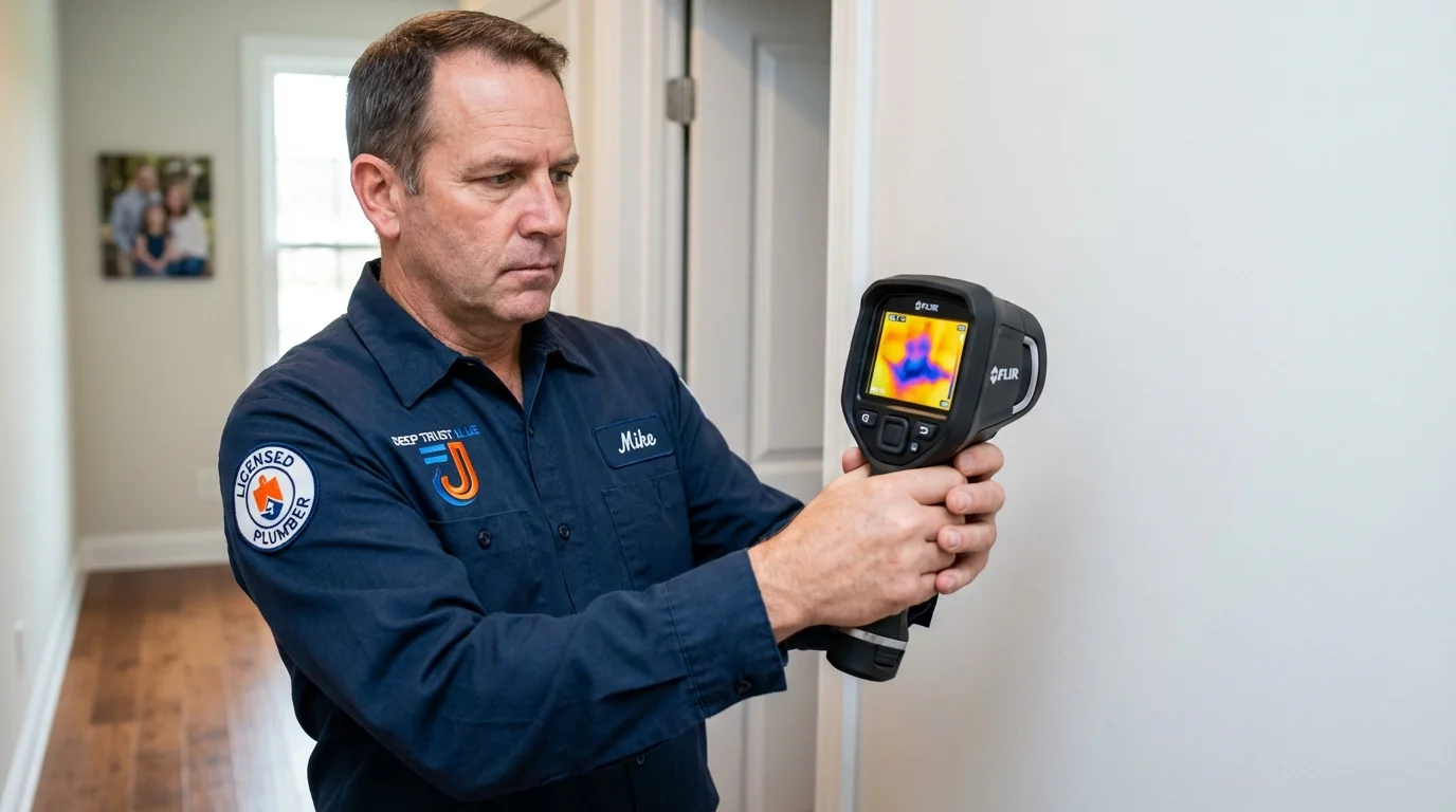 Thermal imaging leak detection by Johns Plumbing LLC in Allison Park
